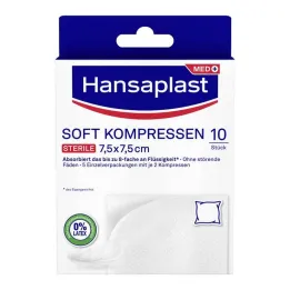 Hansaplast měkké obklady 7,5x7,5 cm sterilní, 5x2 kusy