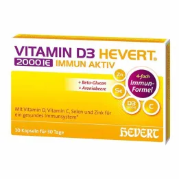 Vitamin D3 Hevert 2000 IE Imunitní aktivní kapsle, 30 ks