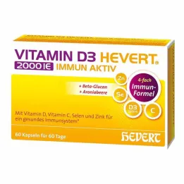 Vitamin D3 Hevert 2000 IE Imunitní aktivní kapsle, 60 ks