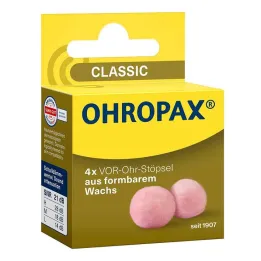 Ohropax Classic vosk na špunty do uší, 4 kusy