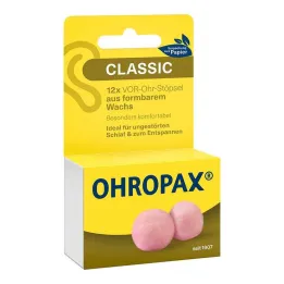 Ohropax Classic vosk na špunty do uší, 12 ks
