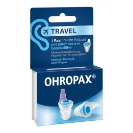 Cestovní filtrační špunty do uší Ohropax, 2 kusy