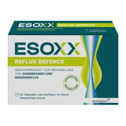 ESOXX Žvýkací tablety Reflux Defense, 20 ks