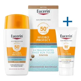 Eucerin Opalovací krém Hydro Protect Face střední SPF50+, 50 ml