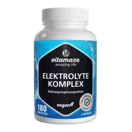 Elektrolytové komplexní tablety s hořčíkem veganské, 180 kusů