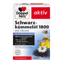 Olej z černého kmínu Doppelherz 1800 kapslí, 50 kusů