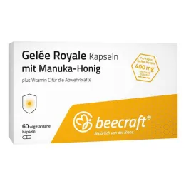 Kapsle Beecraft Royal Jelly s Manuka medem, 60 ks