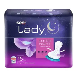 Seni Lady inkontinenční vložka super noční, 15 kusů