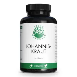 Green Naturals třezalka tečkovaná 850 mg kapsle, vysoká dávka veganská (180 kusů)