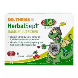 DR.THEISS HerbalSept Immun Lollipops Kids D NEM 6 ks bonbónů, 6 ks