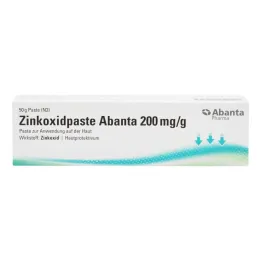 Pasta z oxidu zinečnatého Abanta 200 mg / g Pasta pro použití na kůži, 50 g