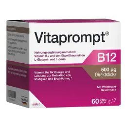 Vitaprompt B12 500 µg přímé tyčinky, 60 ks