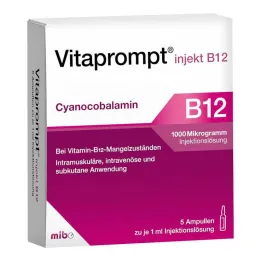 Vitaprompt injekt B12 1000 µg injekční roztok, 5X1 ml
