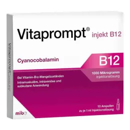 Vitaprompt injekt B12 1000 µg injekční roztok, 10x1 ml