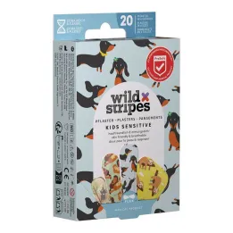 Wild Stripes Kids sensitive náplasti Animal Fun, 20 ks
