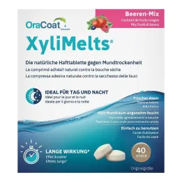 Xylimelts lepicí tablety směs bobulí Oracoat, 40 ks