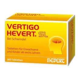 Tablety Vertigo Hevert SL , 260 ks