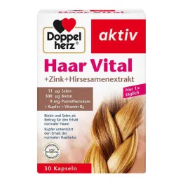 Kapsle Doppelherz Hair Vital + zinek + proso, 30 ks
