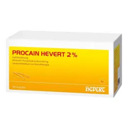 Procaine Hevert 2% injekční roztok ampule, 100x2 ml
