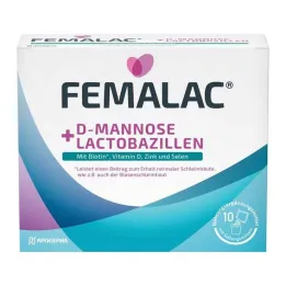 Femalac D-Mannose + Lactobacillus prášek pro H.e.L.z.E., 10 ks