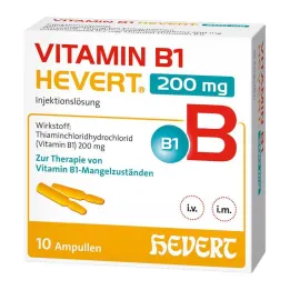 Vitamin B1 Hevert 200 mg injekční roztok ampule, 10x2 ml