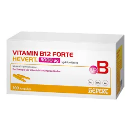 Vitamin B12 Forte Hevert 3000 µg injekční roztok ampule, 100x2 ml