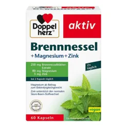 Doppelherz kopřiva + hořčík + zinkové kapsle, 60 ks