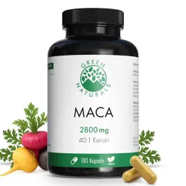 Green Naturals® Maca 2800 mg vysoká dávka 40:1 kapsle veganské (180 kusů)