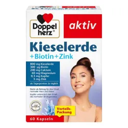 Kapsle Doppelherz silika + biotin + zinek, 60 ks