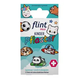 Flint Med dětské náplasti 13x22mm hypoalergenní sens., 12ks