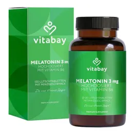 Melatonin vysoká dávka 3 mg + vitamín B6 vegan Lut., 120 ks