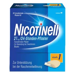 NICOTINELL 21 mg / 24hodinové nikotinové náplasti, síla náplasti silná (1), 30 ks