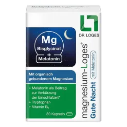 Magnesium Loges Good Night s melatoninovými kapslemi, 30 ks