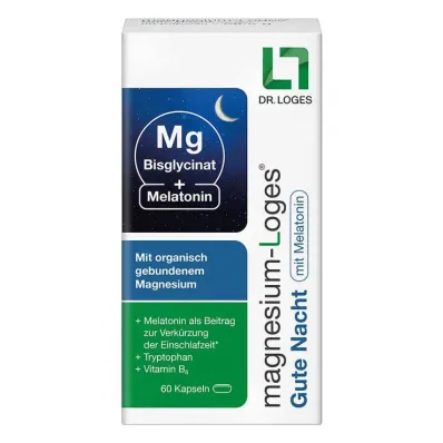 Magnesium Loges Good Night s melatoninovými kapslemi, 60 ks