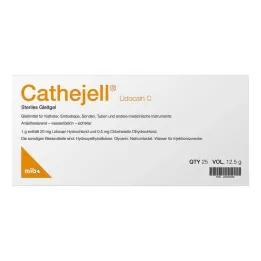 Cathejell Lidocaine C sterilní lubrikant Zhs 12,5 g, 25 ks