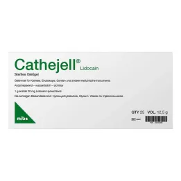 Cathejell Lidocaine sterilní lubrikant Zhs 12,5 g, 25 ks