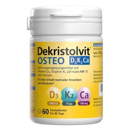Dekristolvit Osteo D3K2Ca žvýkací tablety, 60 ks