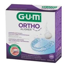 GUM Čisticí tablety Ortho Aligner, 32 ks